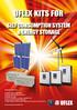 UFLEX KITS FOR SELF CONSUMPTION SYSTEM & ENERGY STORAGE. Solutions in kits for: