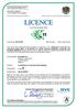LICENCE. to use the European Mark. Licence No Date of issue: Wien,