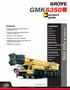 GMK6350. product guide. contents. features. All Terrain Crane. Features ft. ( m) 5-section full power MEGAFORM boom.