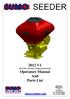 2012 V1 (Pre 2011 and 2012, fitting instructions) Operators Manual And Parts List