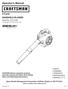 Operator s Manual. 2-Cycle HANDHELD BLOWER. Model No * SAFETY ASSEMBLY OPERATION MAINTENANCE ESPAÑOL, P. 15