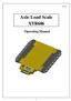 Axle Load Scale XTR686