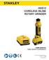 HGE12 CORDLESS INLINE ROTARY GRINDER
