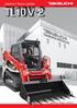 TL10V-2 COMPACT TRACK LOADER. Operating Weight: 4,660 kg. From World First to World Leader