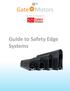 PROUD TO PROMOTE. Guide to Safety Edge Systems