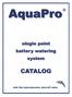 AquaPro Single Point Watering System INDEX