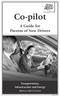 Co-pilot A Guide for Parents of New Drivers Transportation, Infrastructure and Energy