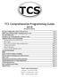 TCS Comprehensive Programming Guide 2014