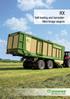 RX Self-loading and harvesterfi lled forage wagons