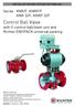 Control Ball Valve with V-control ball/stem unit and Richter ENVIPACK universal packing