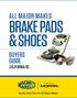 Brake pads & shoes buyers guide