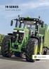7R SERIES EFFICIENT. STRONG. RELIABLE. NOTHING RUNS LIKE A DEERE