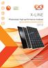 X-LINE. Photovoltaic high-performance modules. monocrystalline and polycrystalline