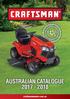 AUSTRALIAN CATALOGUE craftsmanmowers.com.au.   Copyright 2017 Roy Gripske & Sons Pty. Ltd. All Rights Reserved.