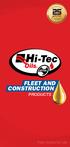 FLEET AND CONSTRUCTION PRODUCTS