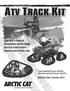 ATV TRACK KIT. Operator s Manual Installation Instructions Service Instructions Replacement Parts List. Effective Date: October, 2012