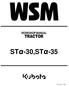 WORKSHOP MANUAL TRACTOR ST -30,ST -35. KiSC issued 11, 2006 A