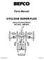 BEFCO. Parts Manual CYCLONE SUPER-FLEX. Gang Grooming Mower 417-SFL, 420-SFL. Manual B November 2010