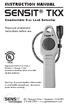 SENSIT TKX INSTRUCTION MANUAL. Combustible Gas Leak Detector. Read and understand instructions before use.