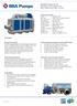 BA300E Diesel Driven Dewatering and Sewage Pump Max m 3 /hour, Max. 19 mwc