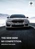 THE NEW BMW M5 COMPETITION. SPECIFICATION GUIDE.