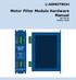 Motor Filter Module Hardware Manual P/N: EDU218 Revision:
