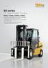VX series. LP Gas Forklift Trucks. 4,000kg / 4,500kg / 5,000kg / 5,500kg