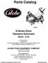 Parts Catalog. S-Series Slicer Standard Automatic S13A. Model: