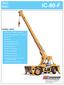 IC-80-F. Tech Spec 2-WHEEL DRIVE. * Capacity on outriggers...18,000 lbs. * Pick and carry capacity up to...11,700 lbs. * Height * Width...