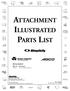 ATTACHMENT ILLUSTRATED PARTS LIST
