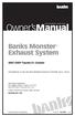 Owner smanual. Banks Monster Exhaust System Toyota FJ Cruiser. with Installation Instructions
