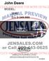John Deere MODEL: SIn 0-349,999 JD-S-TM4301