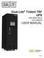 Dual-Lite Trident TRF UPS V 60Hz 10 to 60kVA USER MANUAL
