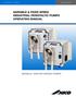 VARIABLE & FIXED SPEED INDUSTRIAL PERISTALTIC PUMPS OPERATING MANUAL