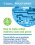 How to make urban mobility clean and green