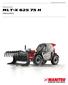 Created on October 13, :26 PM. Technical sheet MLT-X H. Telehandlers