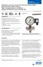 Mechatronic pressure measurement. Applications. Special features. Description